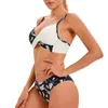 Costumi da bagno da donna Costumi da bagno da donna Perizoma sexy Micro bikini Stampa Set da due pezzi Costume da bagno Colore Giacca da bagno e mutande Top Traje De