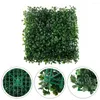 Fleurs décoratives murs de plantes artificielles feuillage haie tapis d'herbe panneaux de verdure clôture 25x25 cm en plastique fausse pelouse Mini mousse