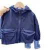 Vestes garçon couleur unie manteau de haute qualité mode 2024 Cool veste Polyester printemps automne manteaux d'extérieur enfants pour les filles