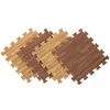 Tappeto da gioco in schiuma con venature del legno ad incastro Tappeto da gioco spesso e resistente per bambini Facile da pulire Assemblare tappetini da gioco da 30 cm 240223