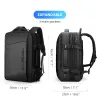 Rucksack Mark Ryden 17 Zoll Laptop Rucksack Regenmantel Männliche Tasche USB Aufladen Mehrschichtige Raumfahrt Männliche Tasche Antithief Mochila