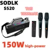 مكبرات صوت SODLK S520 CAIXA DE SOM Bluetooth 150W Ultra High Power Stereo Impact Bass TWS Dual Pair Buildin مع زمن انتقال منخفض