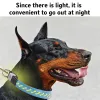 Colliers Mysudui LED collier électronique de chien lumineux chargement USB collier en cuir pour animaux de compagnie réglable voyage de nuit anti-perte en plein air pour tous les chiens