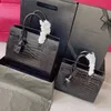 Designer Bags Sac de Jour Baby Accordion Ruched Bag Luxury Designer Classic Handbags Crocodile Präglade läderkvinnor med låda