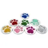 Tags Groothandel 20 stuks Pootvorm Gepersonaliseerde Hond Tag Lasergravure 8 kleuren Hond Naamplaatje Huisdier Id Tag Hond Aangepaste Producten