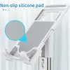 Support de téléphone pliable pour angle de bureau réglable en hauteur, support de téléphone de bureau pour iPhone 12 11 Pro Xr Xs Max iPad Kindle