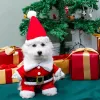 衣類ペットクリスマス服マント犬猫サンタクロースセットホリデーパーティーペットロールプレイ服のペット装飾用品