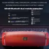 Lautsprecher Tragbarer IPX7 Wasserdichter Outdoor-HIFI-Säulenlautsprecher Drahtloser Bluetooth-Lautsprecher Subwoofer Stereo-Soundbox FM-Radio TF Boombox