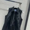 Robes de styliste Milan Runway Street Style pour femmes, jupes à col à revers, marque du même Style, nouvelle collection printemps été 2024, NT9J