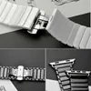 Designer keramisk rem för Apple Watch Ultra 8 49mm Band 41mm 45mm 44mm 40mm 42mm 38mm Tillbehör Rostfritt fjäril Buckle Armband Iwatch Series 7 6 SE 5 4 3 Kategor