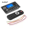 Player Hot Call Recording Decoder Board MP3-Player 12V Bluetooth 5.0 WMA Auto Audio USB TF USB FM Radio Modul mit großer Fernbedienung