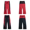 Jogger Designer Pants Men Hellstar Mens Joggers pantaloni della tuta Nera e rosso Bloccanti a colori ricamati da uomo e femminili sport pantaloni sciolti