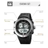 Zegarki Skmei New Japan Digital Ruch 2 Time Back Light Sport Watch Męskie wodoodporne Stopwatch Alarm zegar zegarowy hombre