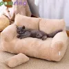 Ospita il letto di gatto di lusso divano per animali domestici super morbido per gatti di cifoni gatti staccabili ridotti non tocio cucciolo cucciolo letto per animali domestici