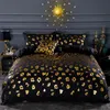 White Luxury European Royal Gold Embroidery Bedding Set 3D Duvet Cover Bed Sheet Single Double Queen Size Bedspread Pillowcases 240226