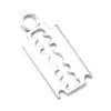 100pcs Stop Silver Color Razor Brazor Charms Bransoletka Choker Naszyjnik Urok do biżuterii Robienie ręcznie wykonanego rzemiosła 24 11 mm229s