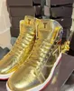 T-Basketball-Schuhe Trump Philadelphia Pennsylvania Shoe Show Geben Sie niemals auf High-Top-Sneaker Gold Custom Men Sneakers Lässige, trendige Outdoor-Partyschuhe