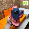 2024 Classic Designer Mens Sandals Empire Luxury Leather Casual Slide Sliders Dad Vintage Luxe Claquette Sandles Man Summer Slippers Beach Shoes Flip Flops