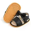 Första Walkers Baby Shoes Summer Boy Girl Toddler Flats Sandaler Soft Rubber Sole Anti-Slip Bowknot Crib Walkerh24229