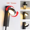 Wall Lamp Led Indoor Lamps Rotation Dimming Switch Light Modern Stair Deco Sconce Livingroom Golden Luminaire