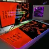 Kuddar RGB Mouse Pad Metroid Mousepad Spelspelarmatta Mouse Pad Game Player Led Light Tangentbord Desk Pad Notebook Backlight Mouse Pad