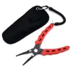 Outils CRAZY SHARK 6 "pinces de pêche en acier inoxydable anneau fendu coupe-tresse pince à sertir dissolvant résistant à l'eau salée outil de matériel de pêche