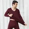 Sous-vêtements thermiques pour hommes Panneaux chauds naturellement doux naturellement