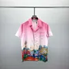 2024 Designer-Mode-Hawaii-Strandhemd mit verwobenen Buchstaben für Herren, Designer-Bowling-Hemd aus Seide, lässig, für Herren, Sommer, kurzärmelig, Größe M-3XL #010