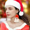 Orecchini a bottone Europeo e americano Babbo Natale Cartoon Grande nappa Orecchino Donna Semplice Moda Ragazza Banchetto Festa Gioielli Regalo di Natale