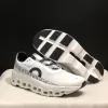 Cloud Shoes Mulheres Branco Pérola Federer Tênis Running Shoes Masculino Choque Sapatilhas Masculinas Mulheres Designer Sapatos Femininos RUN Dhgate Iron Leaf Pearl Federer Branco