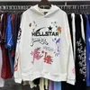 Felpa con cappuccio Hellstar Uomo T-shirt grafica Shark Pullover Lettera Stampa Maglione a maniche lunghe con tasca Uomo Donna Top Abbigliamento Moda JW9Y