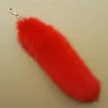 Fluffy Real Fox Fox Tail Tail -keychain bag bag cosplay toy handbag accessory hook hook ant