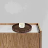 Candle Holders Multi-use Round Wood Tray Vase Display Wooden Holder Desk Candlestick