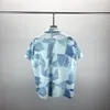 2024 Designer Fashion Hawaiiaans Brief Verweven Strandshirt voor Mannen Designer Zijden Bowlingshirt Casual Heren Zomer Korte Mouw Maat M-3XL #016