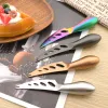 Zestawy Drmfiy Gold 6pcs Ser Nóż Zestaw narzędzi do noża ze stali nierdzewnej Nóż Ser Fork Set Sete Cheese Pizza Kitchen Akcesoria
