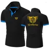 Herrpolos motorcykel för Goldwing GL 1500 Summer Printing Polo Shirt Business Casual T Breattable Sportwear Designe Tops