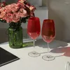 Bicchieri da vino Coppa alta medievale Decorazione natalizia Regalo per la casa rosso vintage europeo Champagne