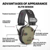 Zubehör Elektronische Aufnahmen Ohrenschützer Taktische Jagdgeräusche stornieren Kopfhörer Hörer Schutz aktiver Kopfhörer falten