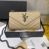 Hohe Qualität Cassandre Matelasse Brieftaschen Luxus Frauen Brieftasche Mini Geldbörsen Umhängetasche Designer Tasche Frau Handtasche Schultertaschen Designer Umschlag Handtasche Taschen aysls