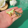 Alloy Animal Insect Brooch Creative Cartoon Cute Sun Moon Butterfly Shaped Enamel Badge