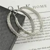 Hoop Earrings Women's Silver Gold Plating Big Circle Round Girls Without Ear Holes Offer Product Choices Jewelry Lady