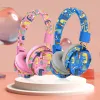 Écouteurs pour enfants, casque d'écoute de dinosaure de dessin animé, casque sans fil Bluetooth pour enfants garçons filles, joli casque sans fil pour enfants