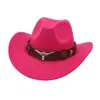 Berretti Cappello da cowboy tibetano Cowgirl Camping Beach Travel Spot a tesa larga Taglia adulto