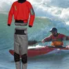 Women's Swimwear Kayak Dry Suit For Men Waterproof Fabric Latex On Neck And Wrist White Water River Boat Pending High Quality