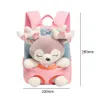 Sac à dos Portable en peluche de dessin animé, sac à dos en forme de cerf, sac à dos en peluche étanche de grande capacité pour enfant fille 240223