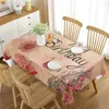 Table Cloth Happy Birthday Theme Tablecloth Gift Cover Rectangular For Dining Room Banquet Kitchen Outdoor Decor