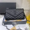 Hohe Qualität Cassandre Matelasse Brieftaschen Luxus Frauen Brieftasche Mini Geldbörsen Umhängetasche Designer Tasche Frau Handtasche Schultertaschen Designer Umschlag Handtasche Taschen aysls