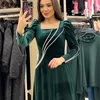 Ubranie etniczne 2024 Wiosna jesień Dubai Abaya muzułmanin dla kobiet Elegancka aksamitna maxi sukienka Kaftan Marocain Ramadan szatę femme