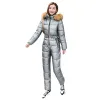 Sets 20 Degrees Warm One Piece Jumpsuit Women Outfit Ski Suit Jacket Winter Parka Female Hooded Bodysuit Overalls Women Tracksuits