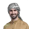 Halsdukar 1st palestina bandana muslimsk shemagh halsduk multifunktion headwrap islamiska traditionella kostymer pläd sjal arabiska kafiya keffiyeh